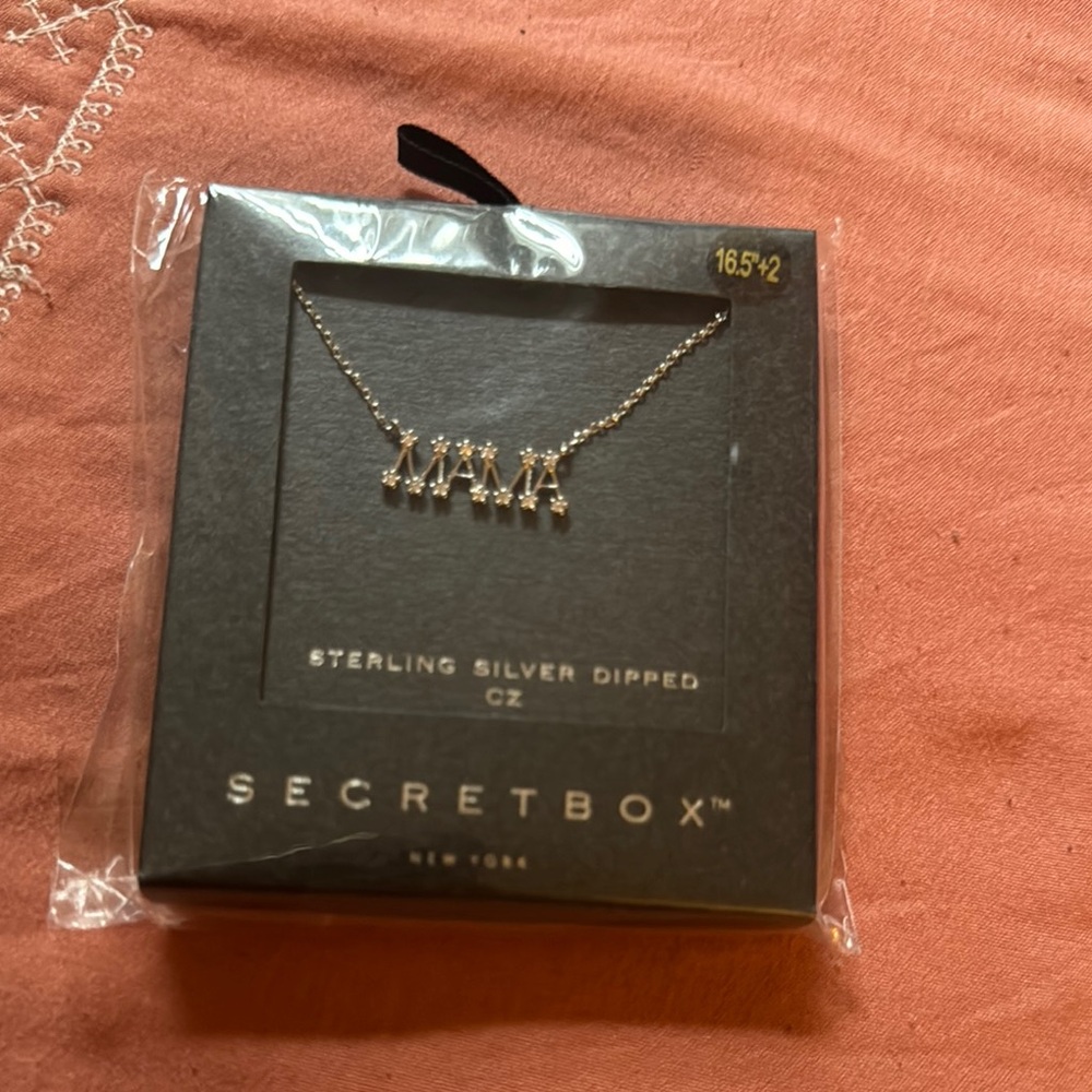 MAMA- Sterling Silver Dipped Necklace